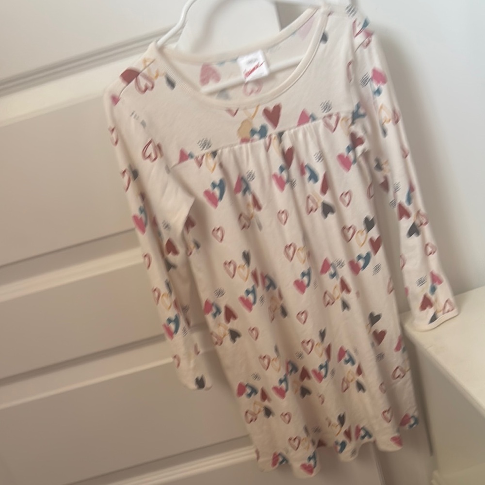 Hanna Andersson Heart Print Dress/night gown